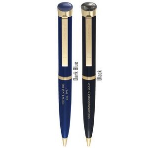 Executive Aura Pen - Garland® USA Made Executive Pen | High Gloss Metal Pen | Gold Accents