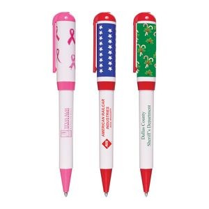 USA Pink Ribbon Twist Pen