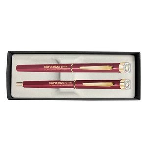 Color Collection - Garland® USA Made Metal Pen & Pencil Sets | High Gloss Finish | Gold Accents