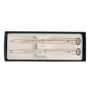 Signature Collection - Garland® USA Made Metal Pen & Pencil Sets | Polished Gold | Gold Accents