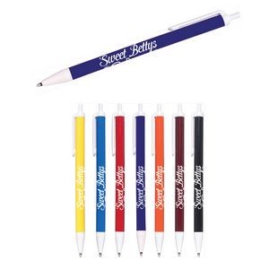 USA Value Click Solids White Trim Pen