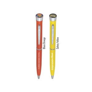 Safety Collection - Garland® USA Made Hefty Ballpoint Twist Pen | Chrome Accents