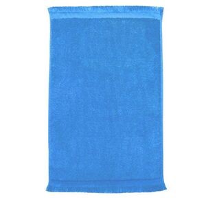 Premium Fringed Velour Towel (Color Towel, Embroidered)
