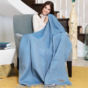 Reversible Waffle Blanket (Leatherette Patch)