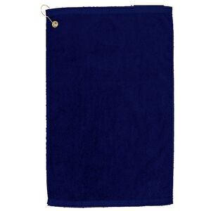 Medium Weight Golf Towel with Corner Hook & Grommet (Color Embroidered)