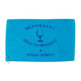 Premium Velour Golf Towel w/ Upper Left Corner Hook & Grommet (Color Printed - Specialty Printed)