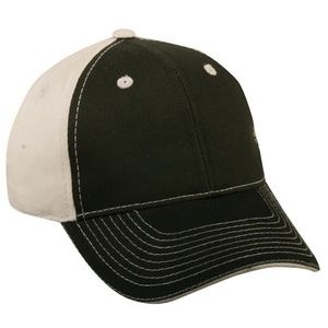 Garment Washed Cap w/Solid Back