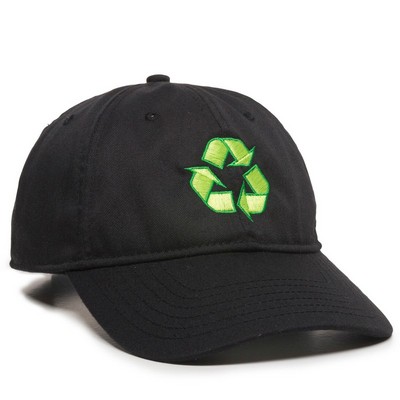 Recycled Plastic Cap w/Solid Back