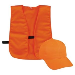 Blaze Orange Hat & Vest Combo