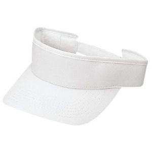 Sun Visor w/Deluxe Blended Chino Twill (Adult/Youth)