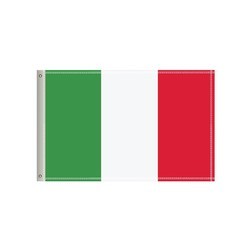 96"W x 60"H National Flag, Italy, Double-Sided