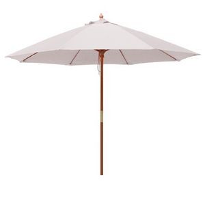 9' Round Fiberglass Umbrella with 8 Ribs, Blank