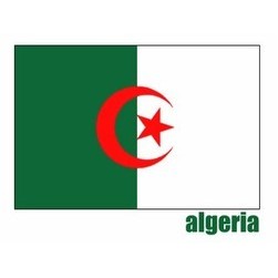 96"W x 60"H National Flag, Algeria, Double-Sided