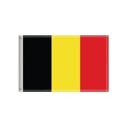 72"W x 36"H National Flag, Belgium, Double-Sided