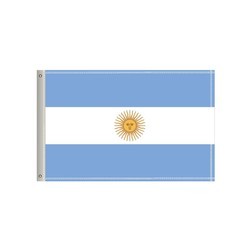 72"W x 36"H National Flag, Argentina, Double-Sided