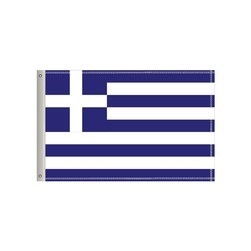 72"W x 36"H National Flag, Greece, Double-Sided