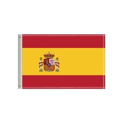 72"W x 36"H National Flag, Spain, Double-Sided