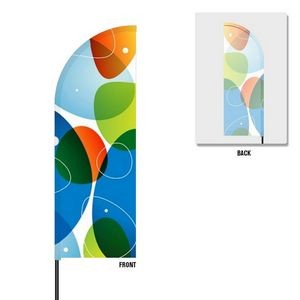 11' Flex Banner™ Flag Only, Single-Sided Feather Flag, Pro Sleeve