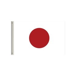 72"W x 36"H National Flag, Japan, Single-Sided