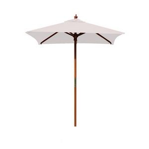 4' Square Wood Umbrella with 4 Ribs, Blank