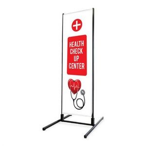 XL-85 Outdoor Sidewalk Sign - Health Check Up Center - Polyester Fabric, Double Sided