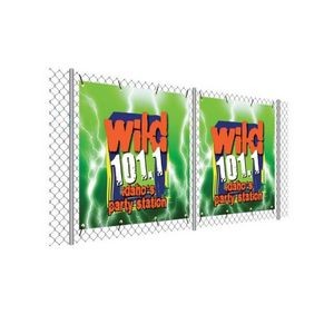 96"W x 60"H Fence Wrap, Vinyl, Double-Sided