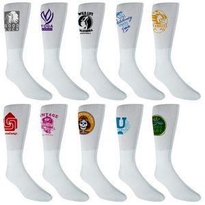 Athletic Side Imprint Crew Sock
