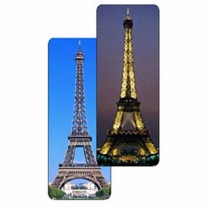 3D Lenticular Magnetic Bookmark (Stock) Eiffel Tower