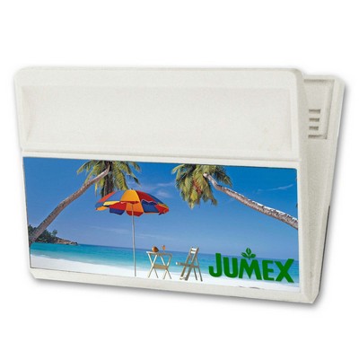 Large Magnetic Clip w/3D Lenticular Image of Tropical Beach (Custom)
