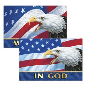 3D Lenticular Magnet/ Patriotic Images w/Text "In God We Trust" (8"x12") (Custom)