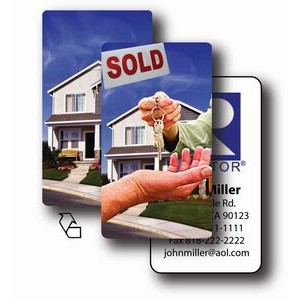 Custom Business Card/Lenticular Real Estate Flip Effect (2"x3½")