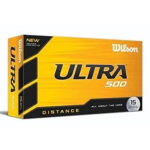 Wilson® Ultra 500 Distance Golf Balls (15 Pack)