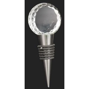 Fore! Crystal Golf Ball Wine Stopper (4'' H)
