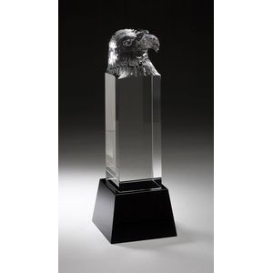 Pride of Excellence Eagle Crystal Award - 10 1/2'' h