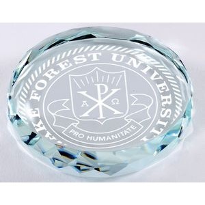 On top of Things Crystal Paperweight Award - 3'' diam.
