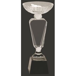 Classic Crystal Cup Trophy Award L - 12'' H