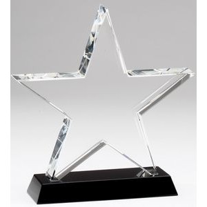Star Shine Rectangular Star Award - 8'' h
