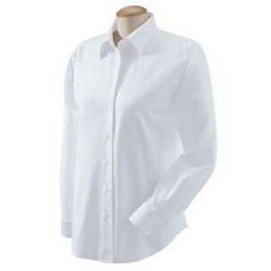 Ladies CVC Oxford Long Sleeve Shirt