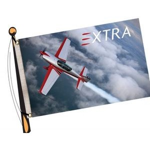 RUSH 24 Hour 14"x20" Double Sided Flag With Webbing & Grommets