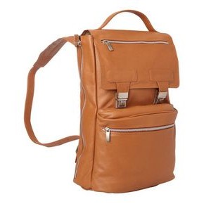 Leather Vertical Backpack