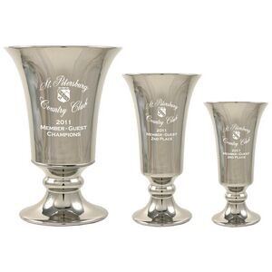 Chrome Trumpet Ceramic Trophy Cup