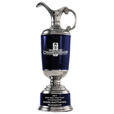 Midnight Blue Horn Ceramic Trophy Cup