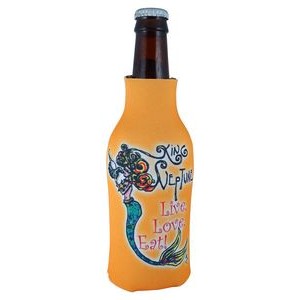 FoamZone Zippered Bottle Cooler with Full Color Sublimation by RealColor360