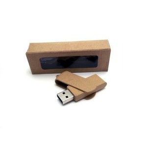 8GB - Eco Friendly Plastic Swivel Drive with Plastic Clip