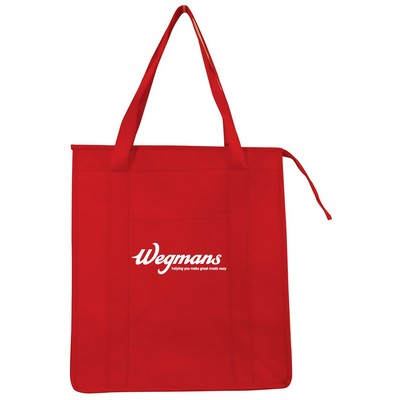 Insulated Non Woven Grocery Tote Bag - 1 Color (13"x15"x9")