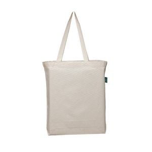 ORGANIC Blank Medium Cotton Tote Bag with Bottom Gusset - blank (11"x13"x1.5")