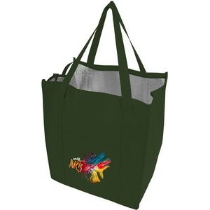 Insulated Non Woven Grocery Tote Bag - Full Color Transfer (13