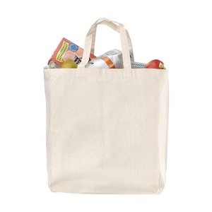 Natural 12 Oz. Cotton Canvas Grocery Bag - Blank (15