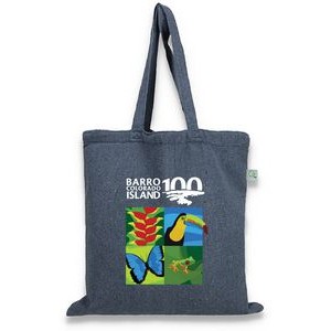 Recycled Natural Canvas Promotional Bag w/ Web Handles - Full Color Transfer (15