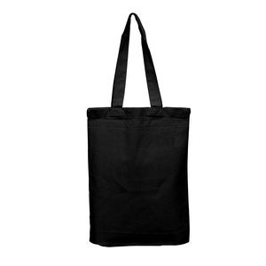 Blank Lightweight Cotton Tote Bag with Bottom Gusset - blank (9"x11"x1.5")